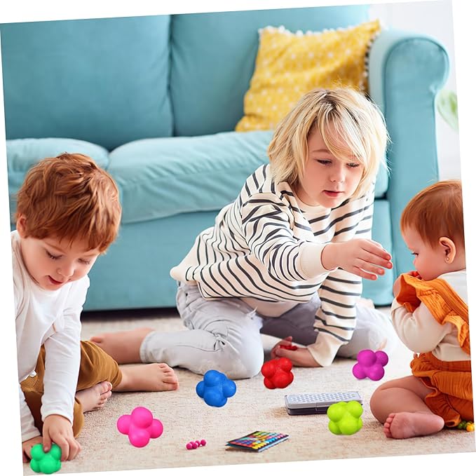 Totority 6pcs Hexagonal Reaction Balls Fitness Reaction Balls for Sports Training