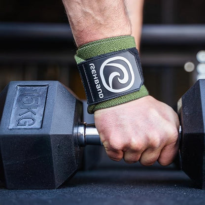 Rehband Wrist Wrap 1 Pair, Wrist Wraps Weightlifting, Training 18 inch, Wrist Wrap, Comfortable & Stabilizing Wrist Supports For Gym