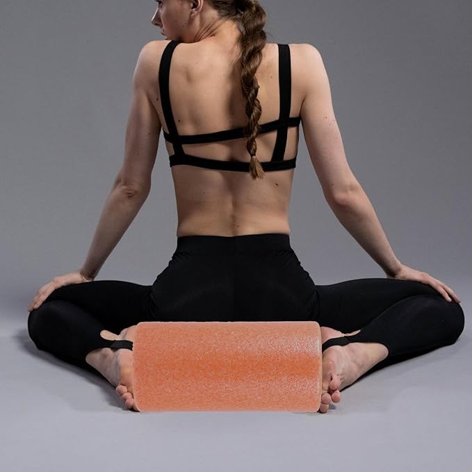 GALPADA Muscle Roller Stick Foam Roller Epp Orange 30x15cm for Fitness Muscle Relaxation and Back Relief Training