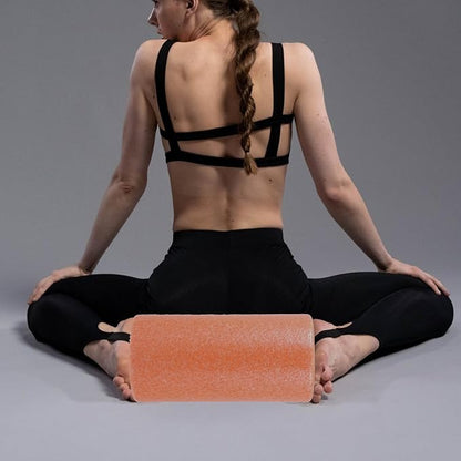 Yoga Muscle Roller Foam Massage Stick 30x15cm Epp Material Orange for Muscle Relaxation Household Fitness Therapy