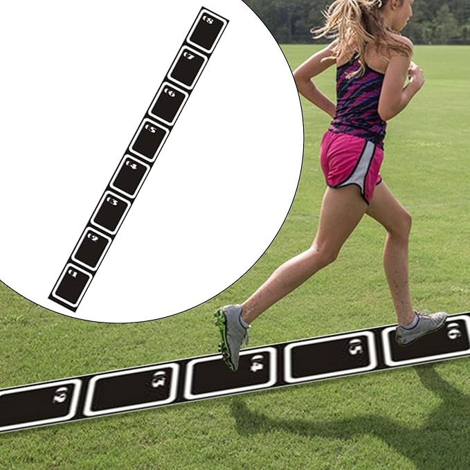 pistro Agility Training Ladder Mat Speed Ladder Workout Rugby Soccer Outdoor Playing Field Fitness Footwork Trainer Improve Speed