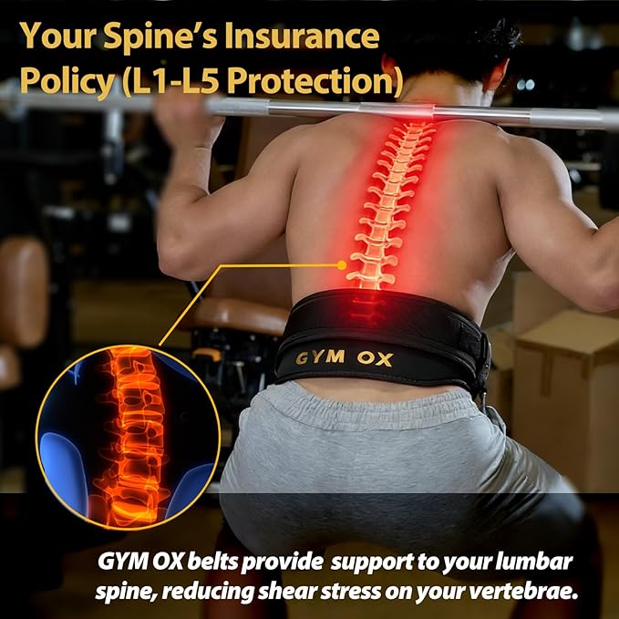 2-in-1 Weightlifting Belt & Dip Belt with Quick-Release Aluminum Buckle - Hybrid Squat Belt for Core Support & Weighted Pull Up Belt with High-Strength Strap - Heavy Duty Neoprene Gym Belt for Men & Women