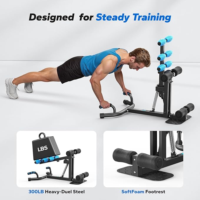 MERACH Deep Squat Machine for Women, Adjustable Glutes Trainer Machine, Core & Leg Exercise, Push Up Board Workout Equipment at Home Gym