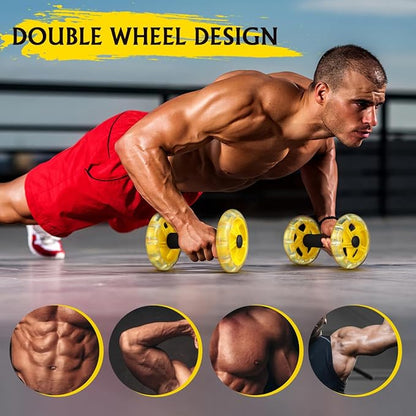 Ab Roller Wheel: Ab Wheel for Core Training, Exercise Abdominal Roller Hand Weights Dumbbell Fitness Exercise Device Home Gym Gear for Men/Women