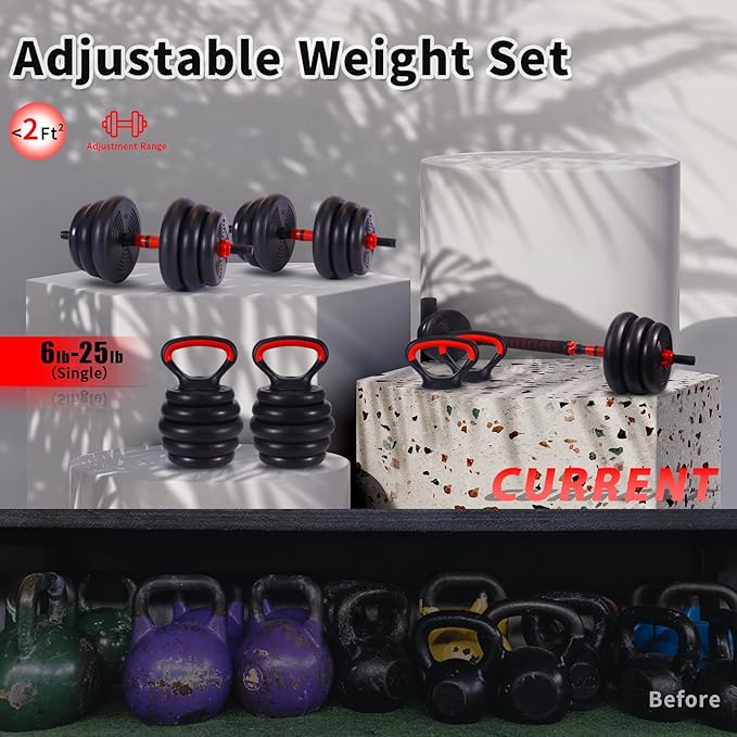 Adjustable Dumbbell Set 20/30/70/90LBS Weight Set for Home Gym Full Body Workout with Multiple Fitness Combinations