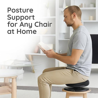 Active Seat Balance Trainer & Core Balance Disc | Portable Chair Posture Corrector for Home or Office | Improve Posture, Core Strength & Stability While Sitting