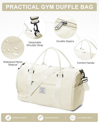 Gym Bag Womens,Travel Duffel Carry on Bag Sport Tote Bag Weekend Overnight Bag