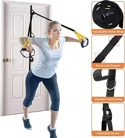 Door Anchor Strap for Resistance Bands, Heavy Duty Multi Point Resistance Band Door Anchor, Portable Anchor Gym Attachment for Home Fitness, Resistance Workout Equipment