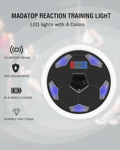 Speed Agility Training Lights, 6+1 Reaction Lights Sets for Football, Boxing, Fitness, Sports Training Equipment, for Coaches, Gyms and Individual Athlete Workouts