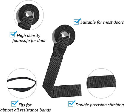 Sumind 4 Pieces Door Resistance Bands Cable Door Foam Exercise Training Strap for Workout Fitness