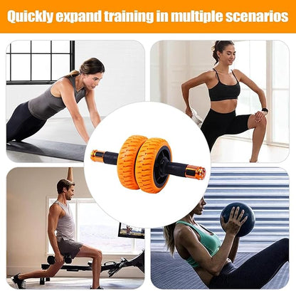Ab Roller Wheel, With Non-Slip Design, 35x15x15cm, Core Exercise Wheel, Fitness Ab Trainer, Portable & Lightweight, For Men Women, Beginner, Fitness, Indoor,Outdoor Training