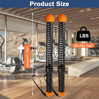 Ropeless Battle Ropes, Weights Cordless Battle Ropes for Home Gym with Workout Gloves, Weighted Exercise Equipment for Low-Impact Workout, Strength & HIIT, for Men & Women (Black)