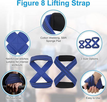 PATIKIL Figure Lifting Strap, Anti-Skid Weightlifting Wrist Wraps Dead Lift Padded Grips Weight Lifting Straps