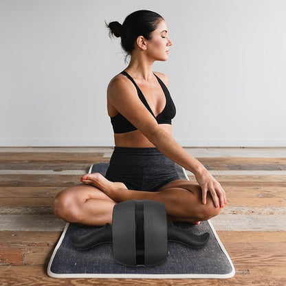 Kichvoe Ab Roller Wheel Fitness Roller Core Trainer with Automatic Rebound, Sturdy Home Exercise Equipment for Men and Women Abdominal Workout