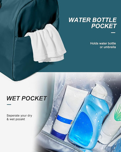 Gym Bag Womens,Travel Duffel Carry on Bag Sport Tote Bag Weekend Overnight Bag