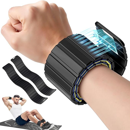 2025 Upgraded Magnetic Ankle Weights for Women, Wrist Weights,Silicone (Waterproof), Non-Slip, Easy Wear, Adjustable (Men & Women), Ideal for Jogging/Yoga/Pilates & More, Great Gift.（2 Pack）