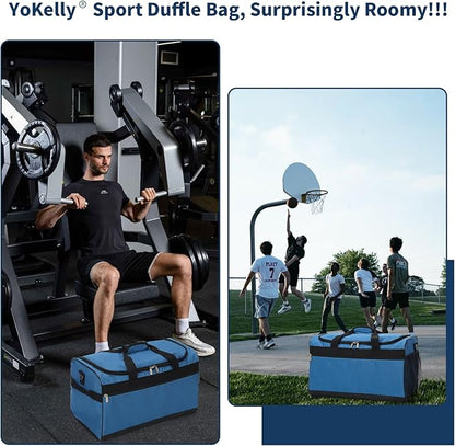 Gym Bag 20 inch Sport Duffle Bag for Men - 40L Weekender Duffel Bag for Travel - Royal Blue