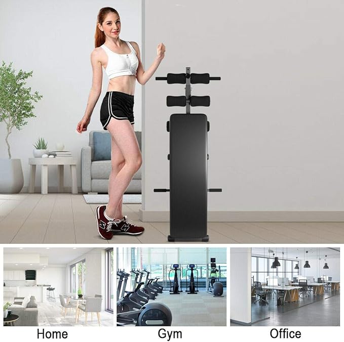 Goplus Adjustable Bench Sit up Bench Slant Board Decline Ab Bench Crunch Board