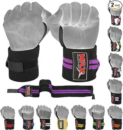MRX Weight Lifting Gym Training Wrist Wraps for Wrist Support Bodybuilding Workout Wrap Men/Women