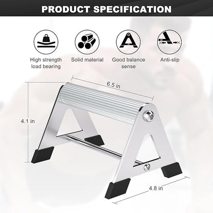 Push Up Bar - Heavy-Duty Stainless Steel Pushup Stands with Non-Slip Base, 500LB Capacity, Portable Home Gym Equipment for Strength Training & Floor Workouts