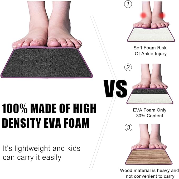 8FT/9.5FT Folding Balance Beam, Portable Gymnastics Beam Equipment with Non Slip Rubber Base & Suede Cover for Training/Practice/Professional Home Exercise
