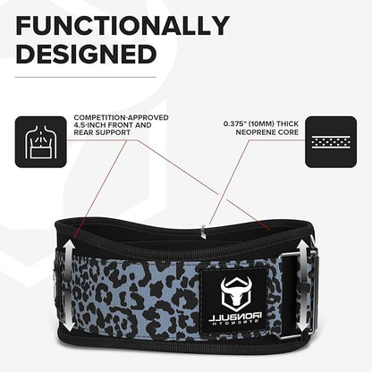 Weight Lifting Belt for Men and Women - Great for Squats, Deadlift, Lunge, Exercises and Training - Best for Olympic, Cross-Training and Bodybuilding Workout