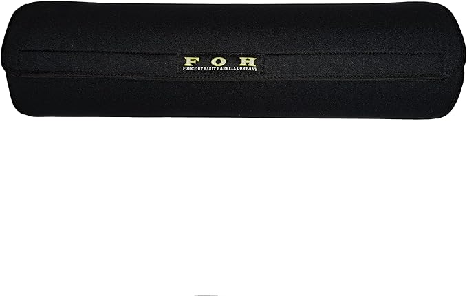 Force of Habit Barbell Pad, 16 Inch Olympic Bar Cushion, Thick Foam Core, Removable Washable Cover for Hip Thrust, Squat Protection, Shoulder and Trap Comfort