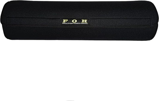 Force of Habit Barbell Pad, 16 Inch Olympic Bar Cushion, Thick Foam Core, Removable Washable Cover for Hip Thrust, Squat Protection, Shoulder and Trap Comfort