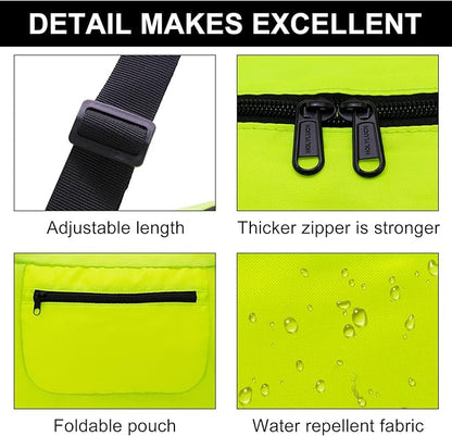 HOLYLUCK Foldable Travel Duffel Bag For Women & Men Luggage Great for Gym - Fluorescent yellow