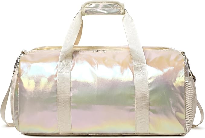 Dance Bag for Girls Sports Duffle Bag for Girl Gym Bag with Shoes Compartment Wet Pocket Weekender Carry On Bag Travel Bag for Teens Girls