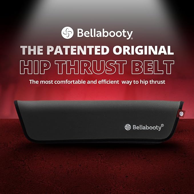 Bellabooty Premium Hip Thrust Belt - Adjustable Exercise Belt for Glutes & Squats, Hip Thrust Pad for Comfort, Versatile Gym Equipment for Home - Weightlifting Belt Support for Women