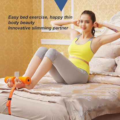 Adjustable Sit Up Bar | Home Abdominal Workout Equipment | No Installation Strength Training Device for Door/Bed Use | Portable Sit Up Assistant for Office & Travel