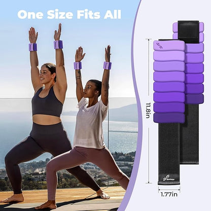 Sportneer Ankle & Wrist Weights Set of 2 (1LB/2LB Each) for Women Men Comfortable Arm Leg Weight for Pilates, Running, Walking, Workout, Yoga, Water Aerobics, Pool Exercises