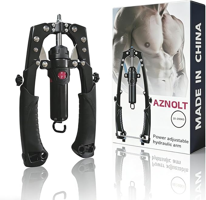 Aznolt Muscle Trainer & Ab Roller - All-in-One Home Gym Equipment with Adjustable Resistance, Non-Slip Grip for Strength Training, Toning & Core Workout