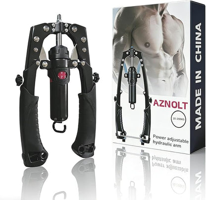 Aznolt Muscle Trainer & Ab Roller - All-in-One Home Gym Equipment with Adjustable Resistance, Non-Slip Grip for Strength Training, Toning & Core Workout