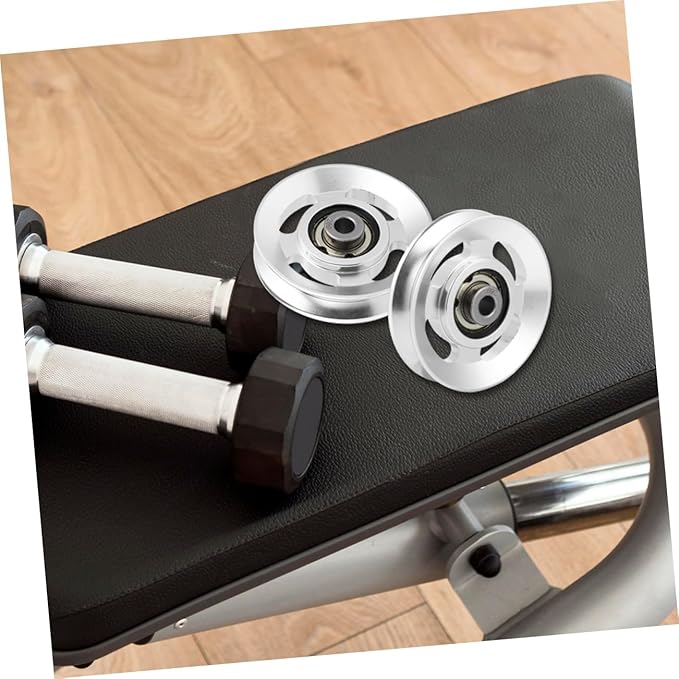 2pcs Heavy Duty Gym Pulley Wheel for Fitness Equipment Smooth Silent Bearing for Home Gym Pulley System and Attachments for Cable Machines and Strength Training