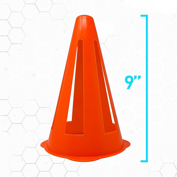 FRANKLIN SPORTS INDUSTRY 4PK 10'Flex Marker Cone SOCCER ACCESSORIES