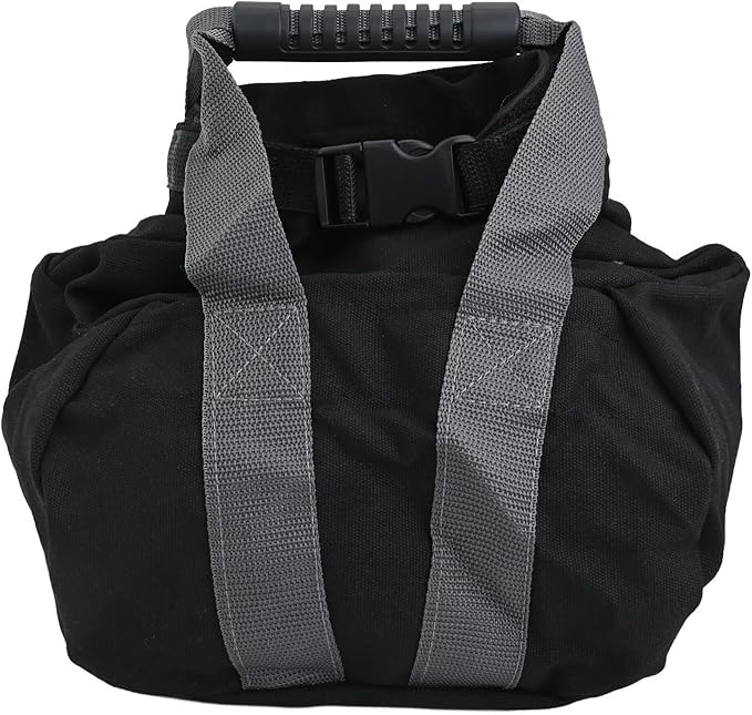 Adjustable Sandbag with Handle for Fitness and Home Training, Kettlebell Alternative Weight Training Bag in Long Lasting Canvas, Strength and Yoga Workout Equipment