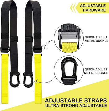 Home Resistance Training Kit, Resistance Trainer Exercise Straps with Handles Portable Home Gym System for Full Body Workout, Strength Training & HIIT