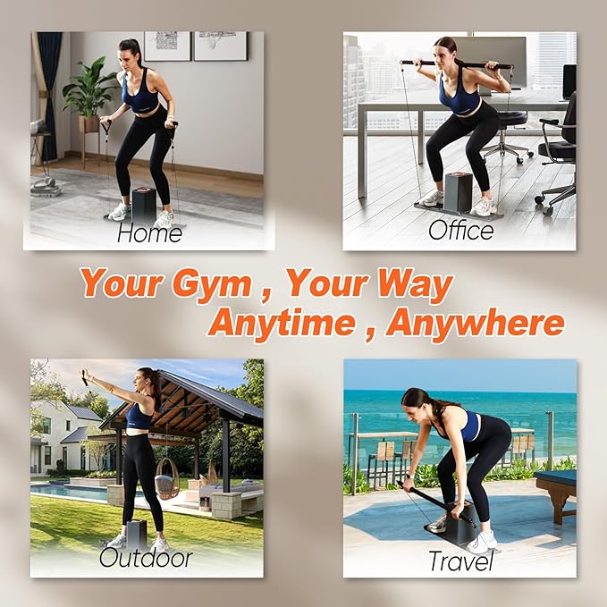 SR3 PRO Smart Home Gym，Portable & Foldable Strength Training Cube Machine for Full Body Workouts，All-in-One Resistance Training Fitness Equipment for Home Use