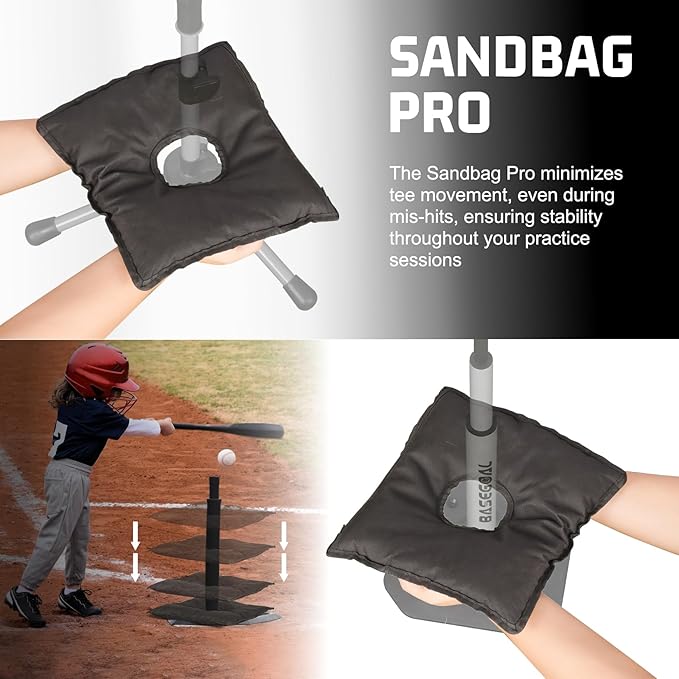 Baseball Tee Sandbag, Weighted Anchors for Batting Tee, All Sport Sandbag, Universal Softball Tee Sandbag for Hitting Drills and Added Stability