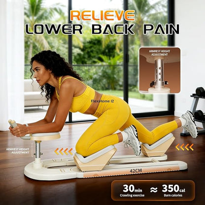 Spine Twist & Stretch Trainer Home Gym Exercise Machine, Ab & Back Stretcher for Core Lower Back Training, Full Body Stretch Twist Waist Leg Workout Equipment, US Local Ship