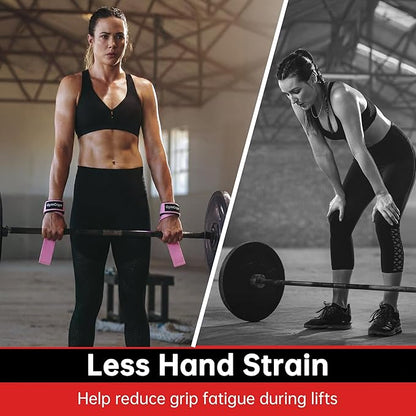 Lifting Wrist Straps for Weightlifting, Heavy Duty Wrist Straps for Deadlifts, Powerlifting, Bodybuilding and Strength Training, Secure Grip Support for Men Women 1 Pair