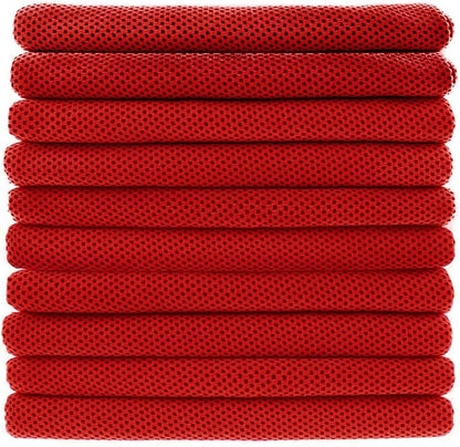 Peicees 10 Pack Microfiber Cooling Towels for Neck Sports Gym Workout Cooling Towel, Fast Drying Super Absorbent Compact Lightweight for Climbing Camping Travel Beach Swimming Backpacking