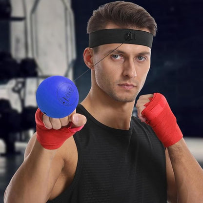 Boxing Reflex Ball Set, Boxing Head Ball for Punch Speed, Boxer Training Tool, Beginners Punching Reflex Ball for Punch Speed