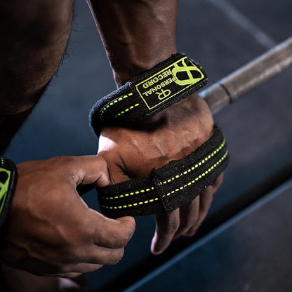 Deadlift Straps - Figure 8 Weightlifting Straps for Powerlifting, Bodybuilding, Strongman – Heavy Duty Grip Support Wrist Wraps for Men & Women