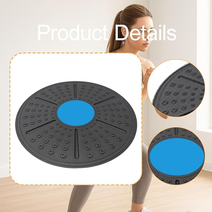 Wobble Balance ° Rotation Non Slip Diameter 36cm Portable Core Training Balance Stability, for Sports Home