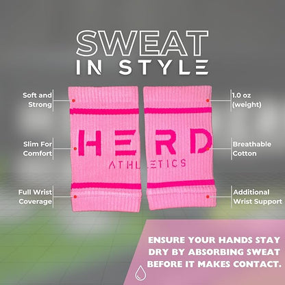 Cotton Wrist Sweatbands – Absorbent, Stretchable Bands for Men & Women – Sweat-Wicking, Anti-Chafing Support for Weightlifting, Cross Training, WODs, Tennis, Running & Fitness