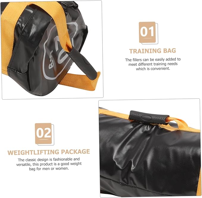 Milisten Weight Lifting Bag for Training with PVC Material Sandbag for Weight Training Muscle Building Fitness Bag for Men and Women Gym Workouts