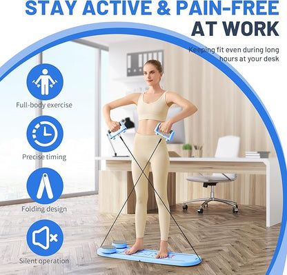 Pilates Board, Newest Multi-Purpose Portable Pilates Reformer Machine for Home, Foldable at Home Pilates Kit, Pilates Board for Home Workout Fitness Exercise, Abs, Pilates Equipment